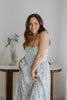 Strapless Floral Garden Party Midi