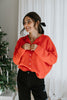 Lightweight Button Up Cardigan - Red