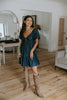 Twisted Bust Dress - Indigo