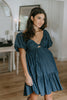 Twisted Bust Dress - Indigo
