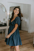Twisted Bust Dress - Indigo