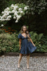 Twisted Bust Dress - Indigo