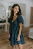 Twisted Bust Dress - Indigo