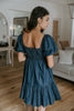 Twisted Bust Dress - Indigo