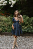 Twisted Bust Dress - Indigo
