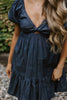 Twisted Bust Dress - Indigo