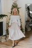 Pleated Maxi Skirt - Champagne