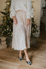 Pleated Maxi Skirt - Champagne