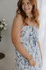 Tie Front Abstract Print Dress