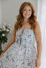Tie Front Abstract Print Dress