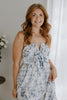 Tie Front Abstract Print Dress