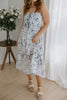 Tie Front Abstract Print Dress