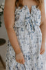 Tie Front Abstract Print Dress