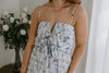 Tie Front Abstract Print Dress
