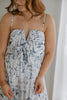 Tie Front Abstract Print Dress