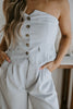 Button Up Vest and Pant Set - Light Blue