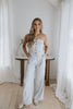 Button Up Vest and Pant Set - Light Blue