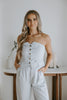 Button Up Vest and Pant Set - Light Blue