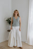 Lightweight V-Neck Knit Vest - Vintage Blue