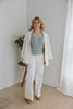 Lightweight V-Neck Knit Vest - Vintage Blue