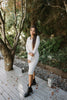 Button Ribbed Dress - Oat