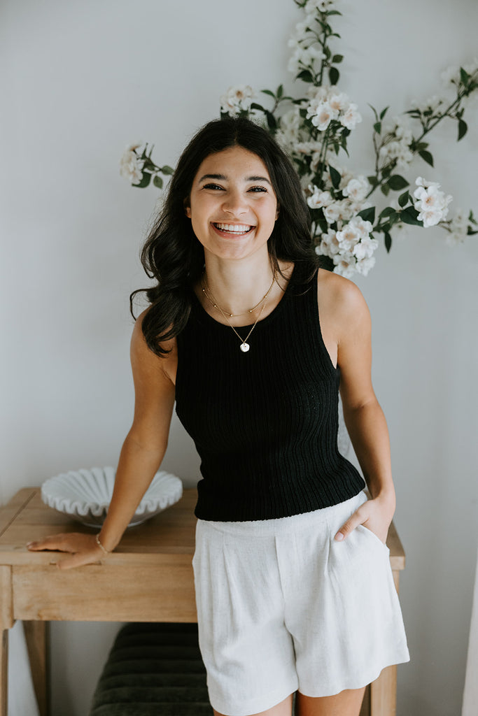 Linen Short With Pocket - Oat