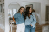 Short Sleeve Denim Button Down