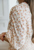Short Sleeve Floral Midi Dress - Natural