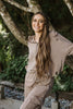 Washed Sweatshirt & Cargo Set - Mocha