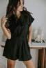 Short Sleeve Romper - Black