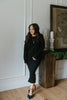 Soft Sweater & Skirt Set - Black