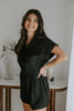 Short Sleeve Romper - Black