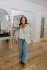 Linen Button Up Blazer - Natural