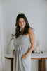 Smocked Bust Tie Strap Midi Dress