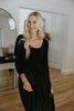 Mixed Material Poplin Dress