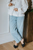 Bow Front Poplin Blouse - White