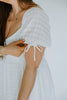 Textured Midi Dress - White
