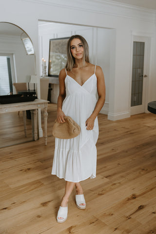 Striped Tie Dress - Blue