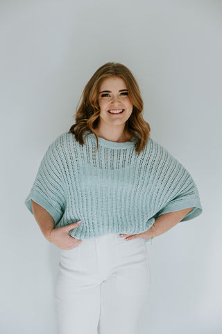 Short Sleeve Sweater - Natural