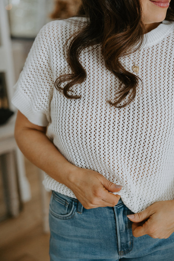 Crochet Knit - White