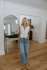 Button Up Vest - Linen - White