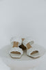 Woven Heel Sandal - White