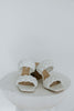 Woven Heel Sandal - White