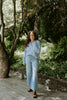 Lightweight Button Up Cardigan - Sky Blue