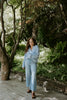 Lightweight Button Up Cardigan - Sky Blue