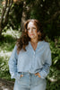 Lightweight Button Up Cardigan - Sky Blue