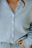 Lightweight Button Up Cardigan - Sky Blue