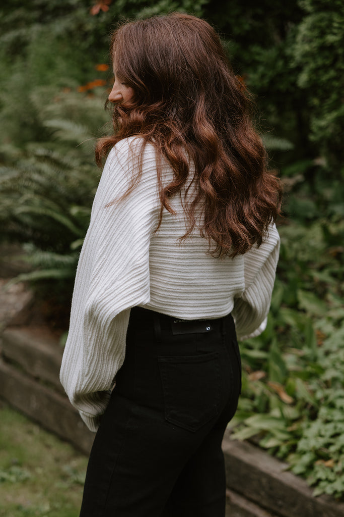 The Cropped Ballet Shrug - Cream