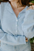 Lightweight Button Up Cardigan - Sky Blue