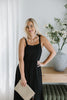 The Easy Breezy Linen Midi - Black